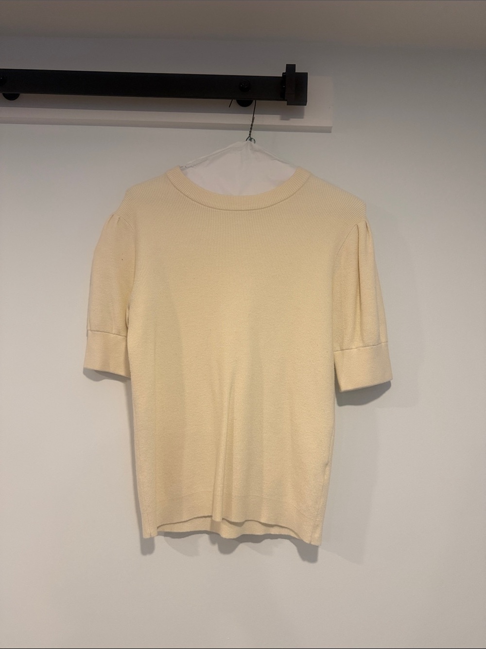 Cream Short-Sleeve Knit Shirt - Lightweight Summer Staple
